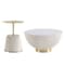 Manhattan Comfort Anderson Coffee Table and End Table 1.0 in Cream - Set of 2 2-AT02-CR - alternate 6
